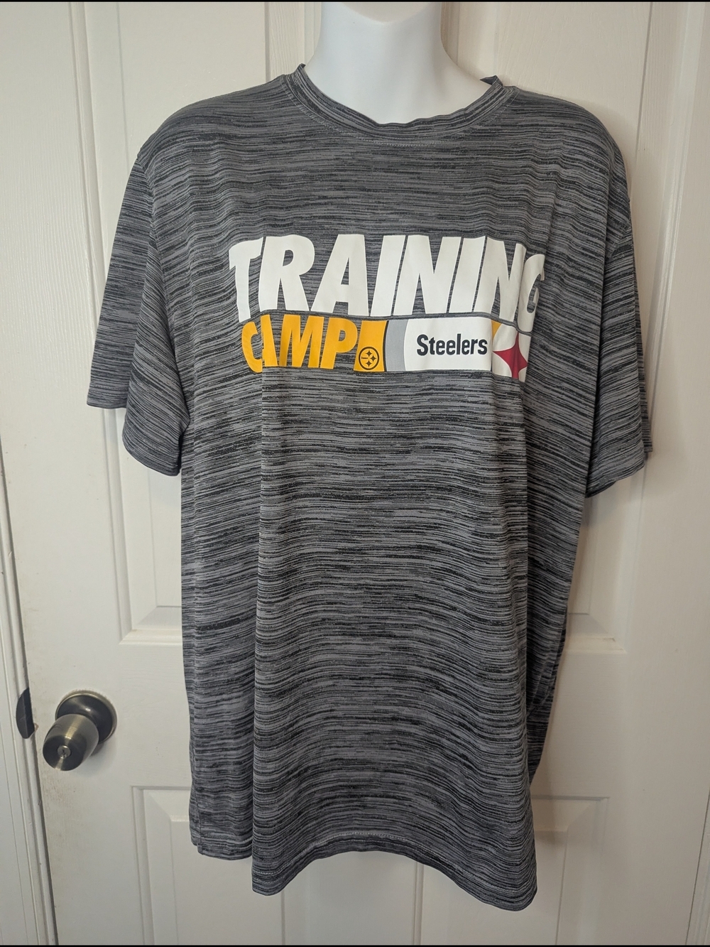Pittsburgh Steelers NFL Training Camp Nike Dri Fit Shirt Mens XL Gray Space Dye